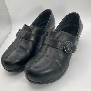Dansko Tamara Leather Buckle Monk Strap Clog Slip-On Comfort Occupational EU 38